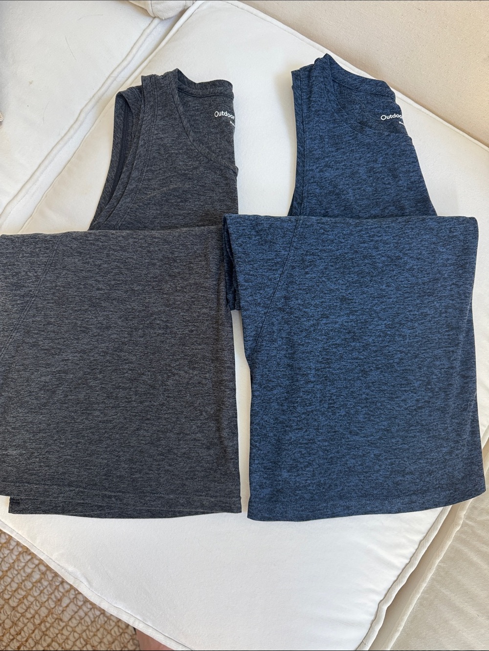 Outdoor Voices Blue & Gray Cloud Knit Tank Bundle Size L - Picture 6 of 8